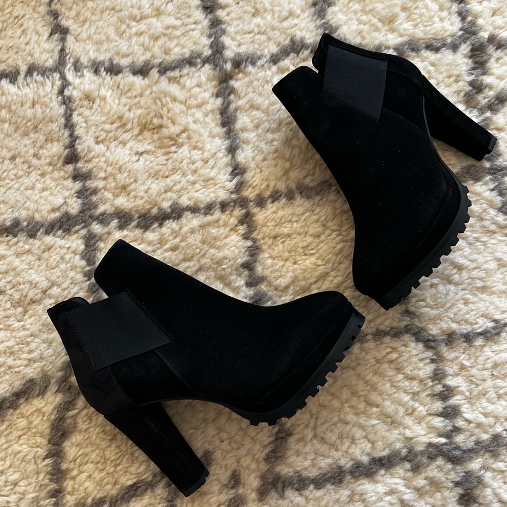 All saints sarris suede ankle boots size 7